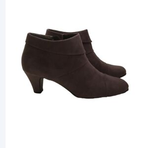 Aerosols Grey Faux Suede Booties